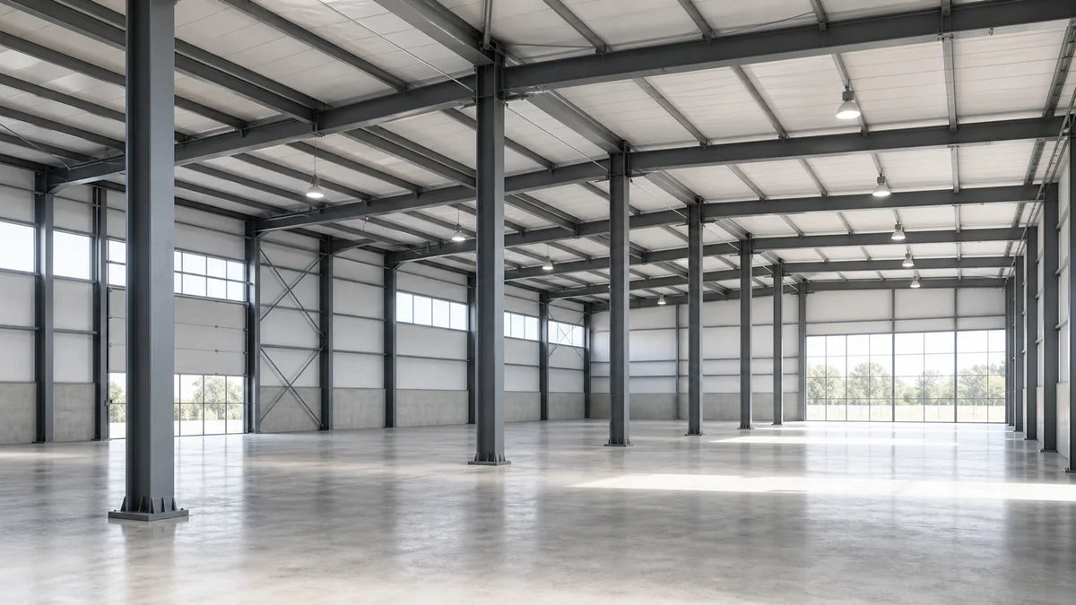 Viga metalica y estructura para naves industriales
